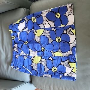 Cato Large Scale Floral Print Pencil Skirt, Size 8